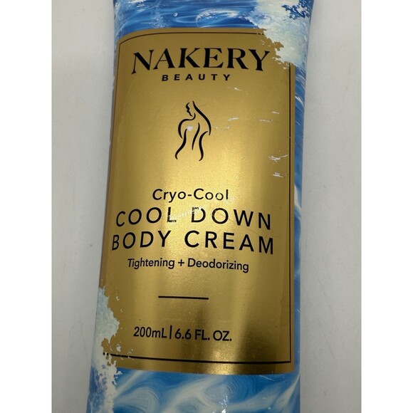Nakery Beauty Cryo-Cool Cool Down Body Cream Tightening Deodorizing 6.6oz New - Picture 7 of 9